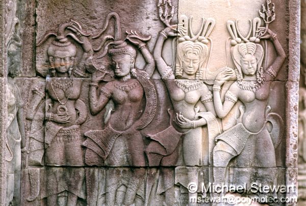 Angkor Wat Apsara Figures